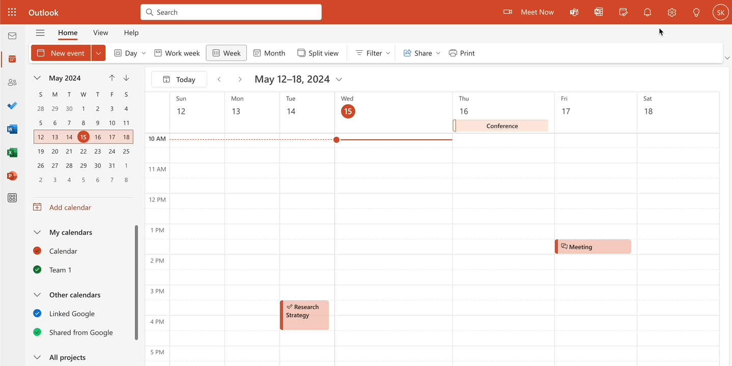 This gif shows you how to get to Outlook Settings, find Shared Calendars, and then customize who can view and edit your calendar.