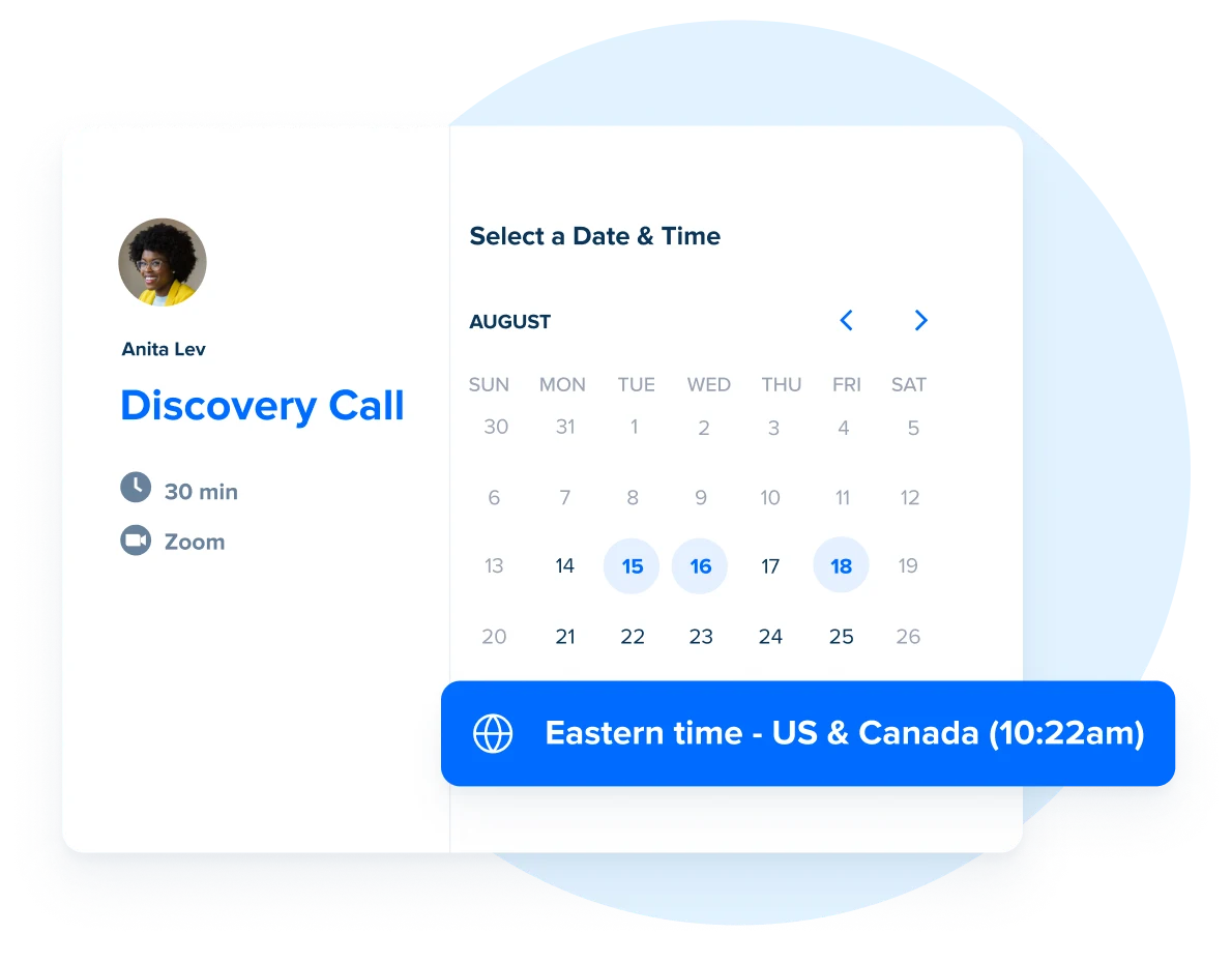 Easy scheduling across time zones