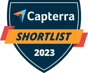 Capterra Shortlist 2023 Badge