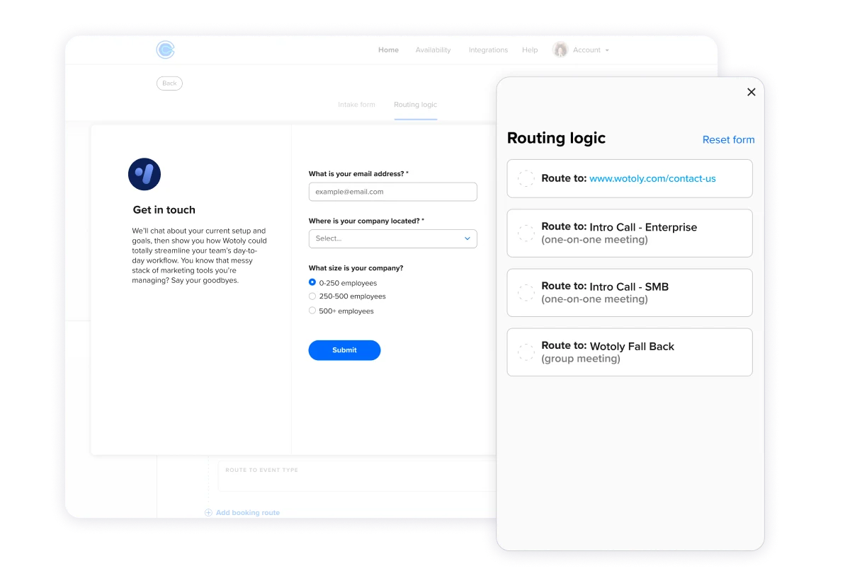 Review routing logic before embedding