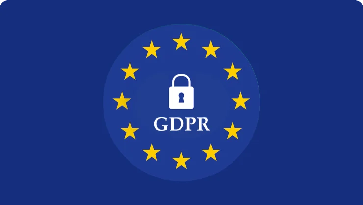 GDPR blue background